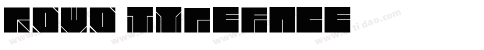 Rowo Typeface字体转换